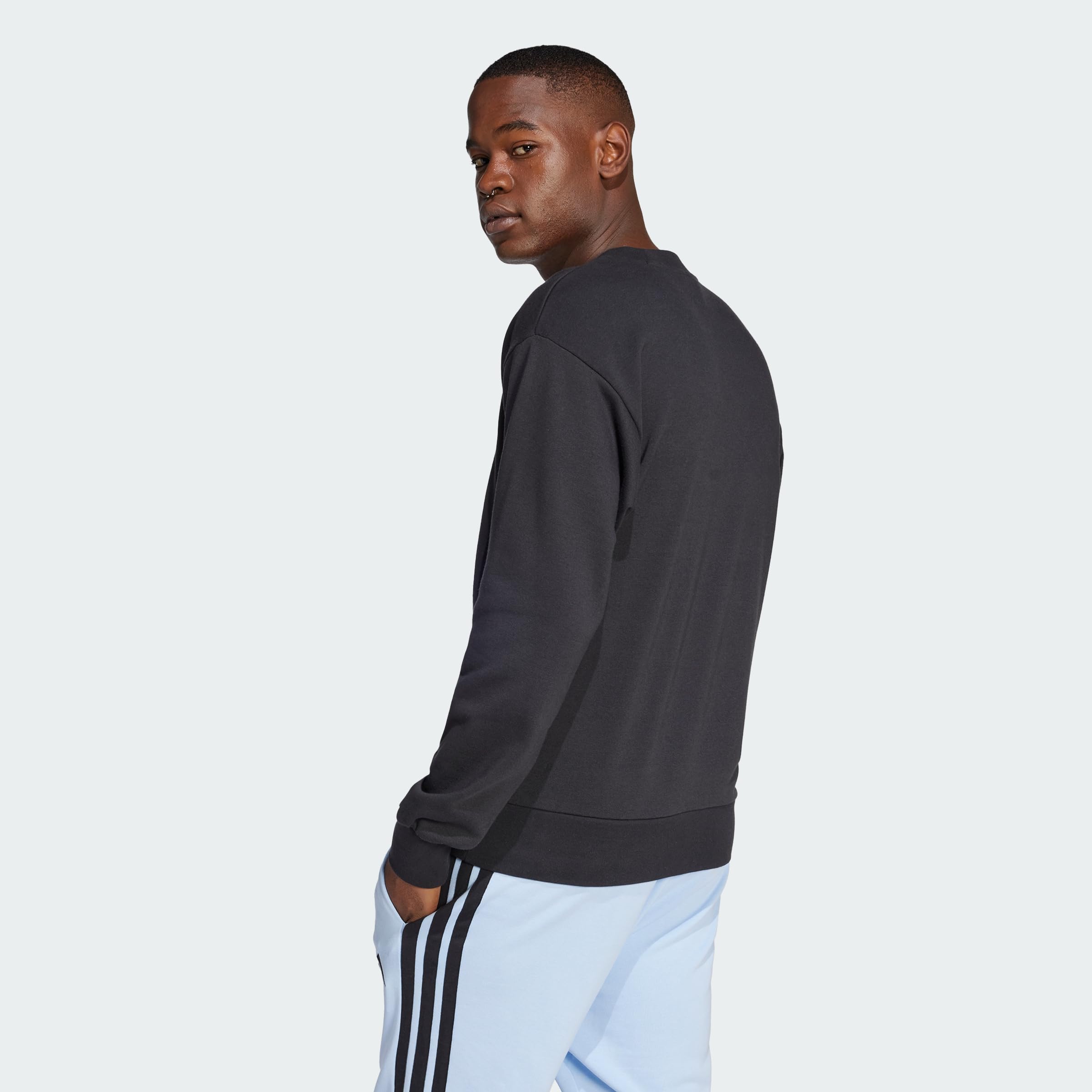 adidas Essentials Big Logo French Terry Sweatshirt Sudadera Hombre (Pack de 1)