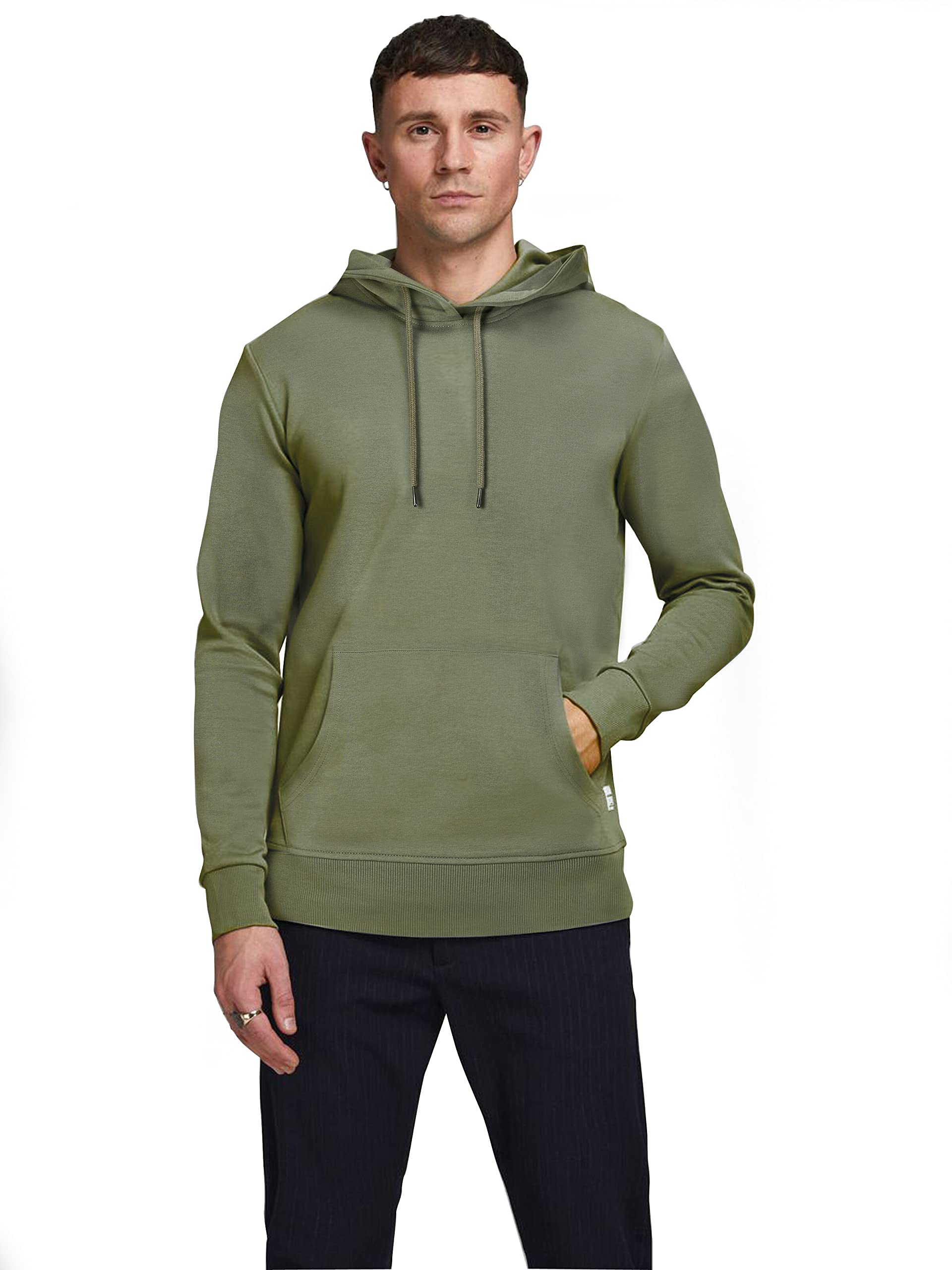 JACK & JONES Hoodie Plain Hoodie