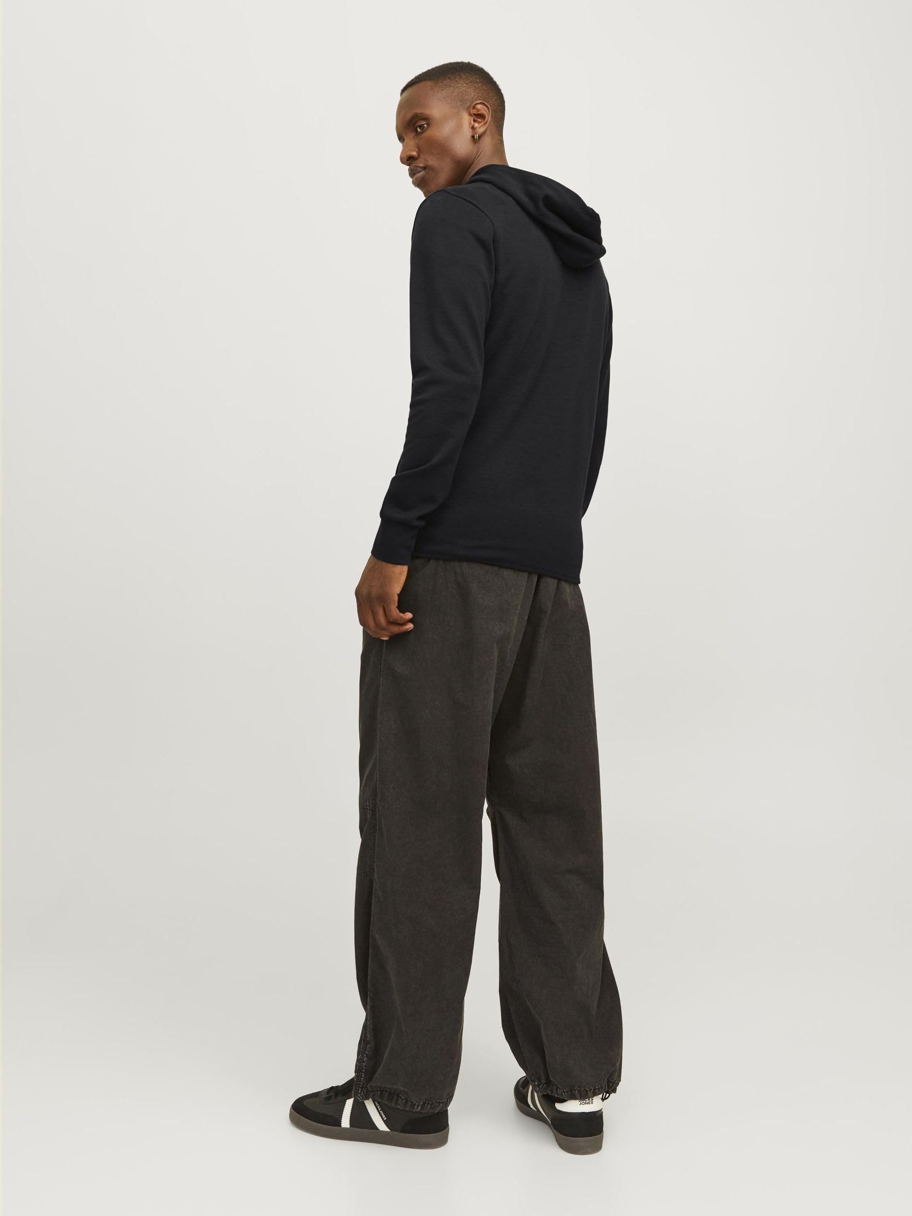 Jack & Jones Jcoair Sweat Zip Hood Sn, Chaqueta Hombre, Negro, XL