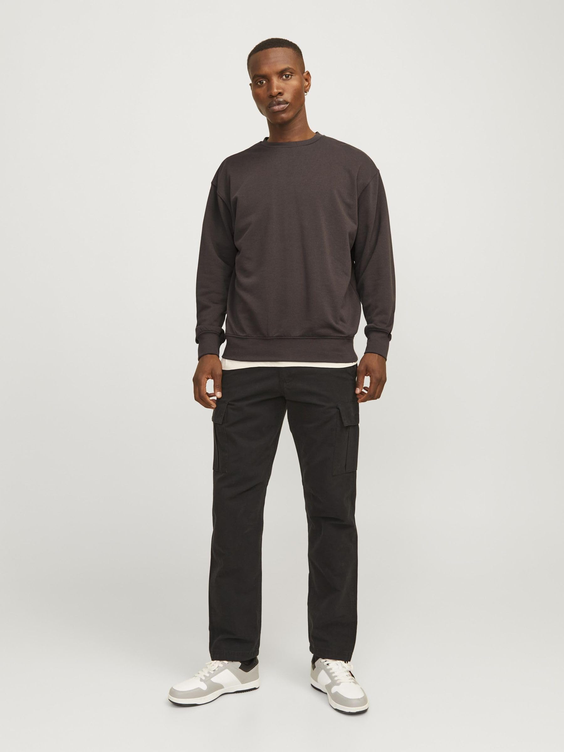 JACK & JONES Jjecharge Sudadera con Cuello Redondo Noos Hombre