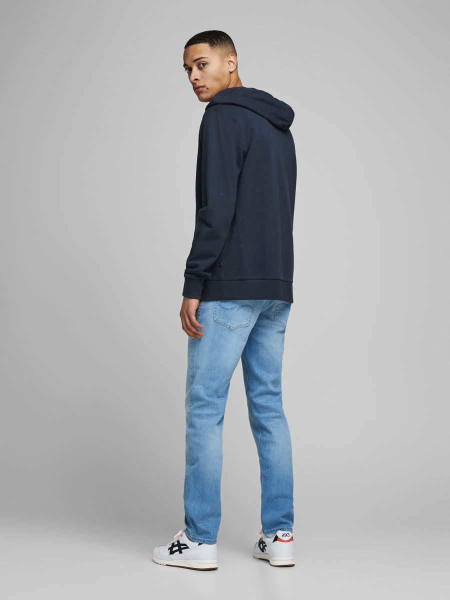 JACK & JONES Jjeholmen Sweat Zip Hood Plus Noos Sudadera para Hombre