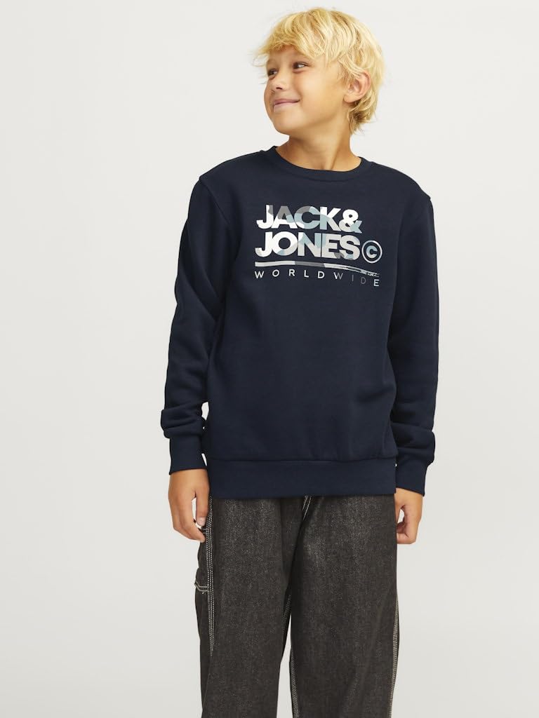 JACK&JONES JUNIOR JJLUKE Sweat Crew Neck JNR, Sudadera,