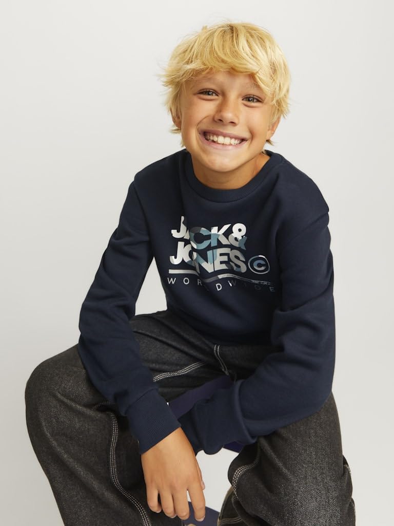 JACK&JONES JUNIOR JJLUKE Sweat Crew Neck JNR, Sudadera,